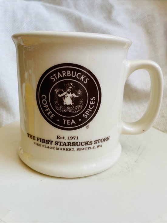 Starbucks Other - Vintage First Starbucks Store Pike Place Brown Logo Coffee Ceramic Mug